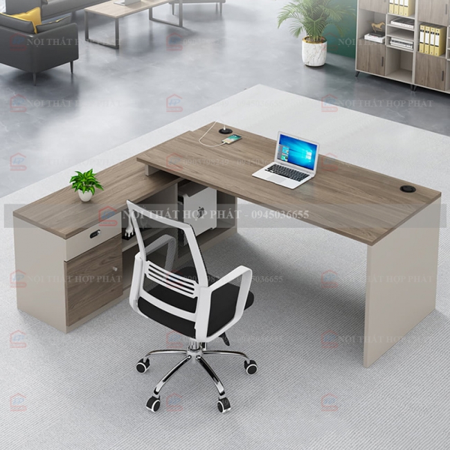 Bàn Làm Việc Cao Cấp Gỗ Thiết Kế BLVCCG005